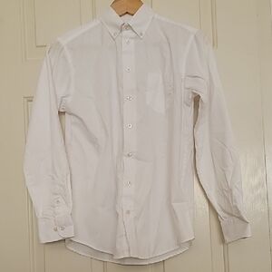 CHAPS Classic White Shirt Boy's Size 14 Button Down Shirt